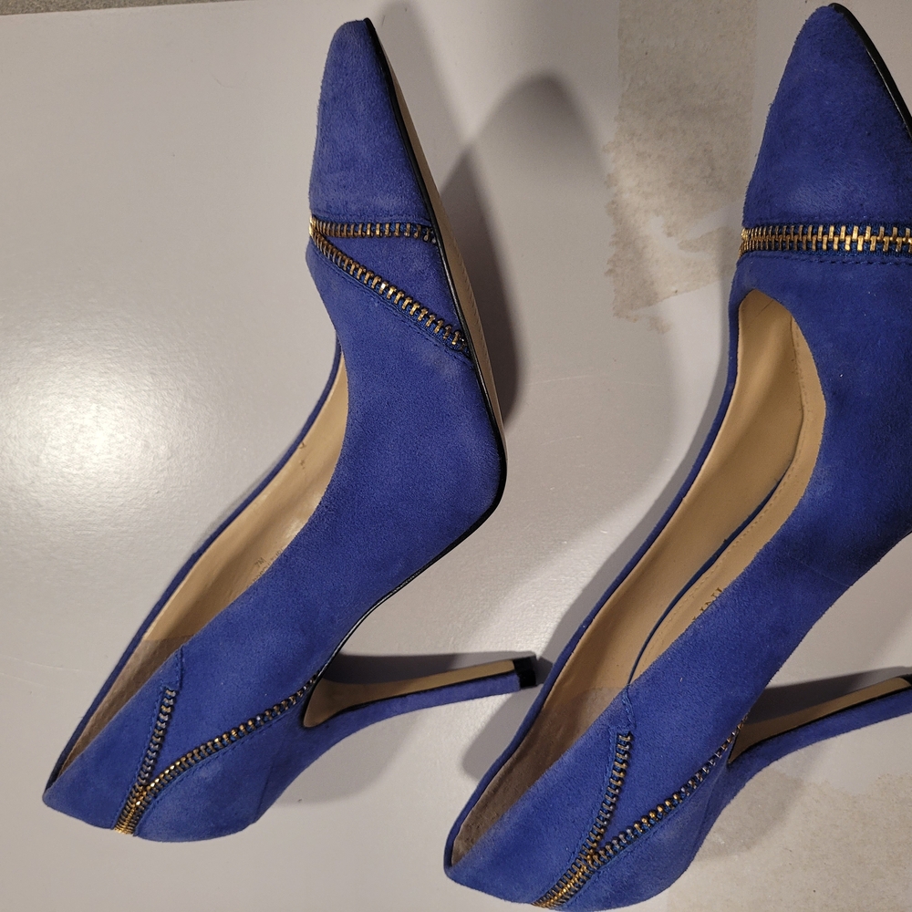 Blue Women's Pointed Toe Heels